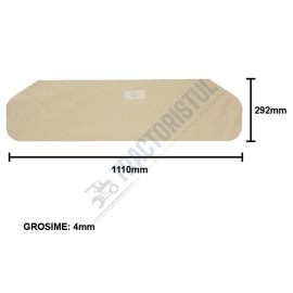 Geam 1110x292x4mm luneta jos cabina patrata tip vechi U-650