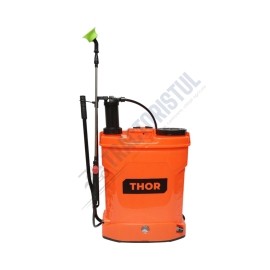 Pompa de stropit manuala si electrica cu rezervor 16L THOR, baterie 12V/8Ah